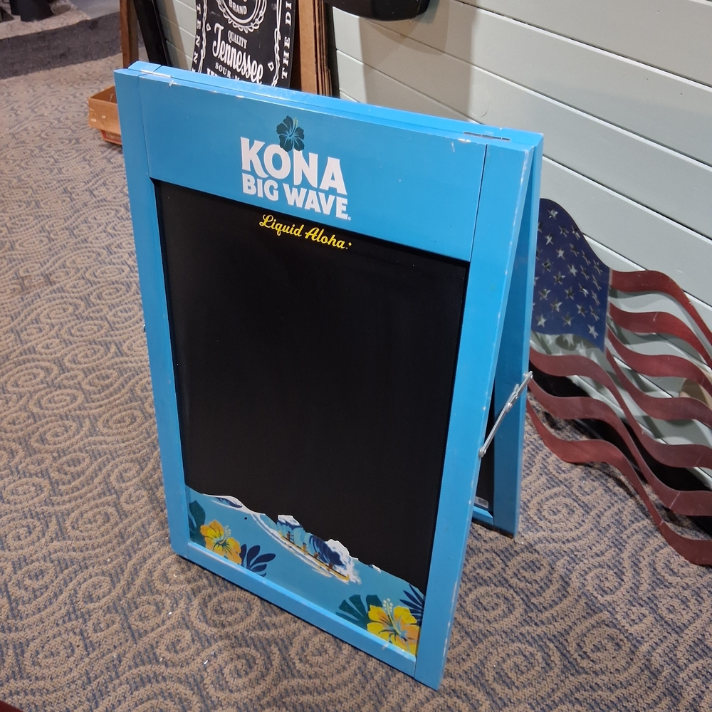 Blue Chalkboard Sign